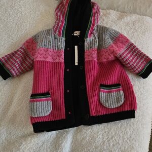 Catimini Black Textured Knit Sweater